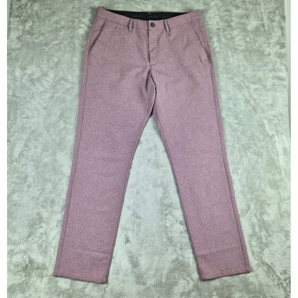 Bonobos Golf Pants Mens 33x32 Athletic Performance Stretch Pink Chino Breathable